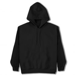 Basic Color Premium Hoodie black no design