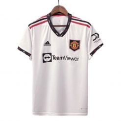 manchester united fc away jersey white adidas 22/23